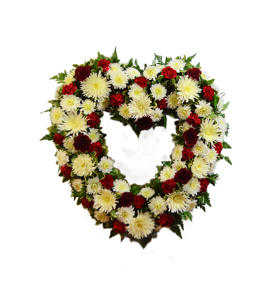 049 Funeral Wreath Everlasting Love Heart