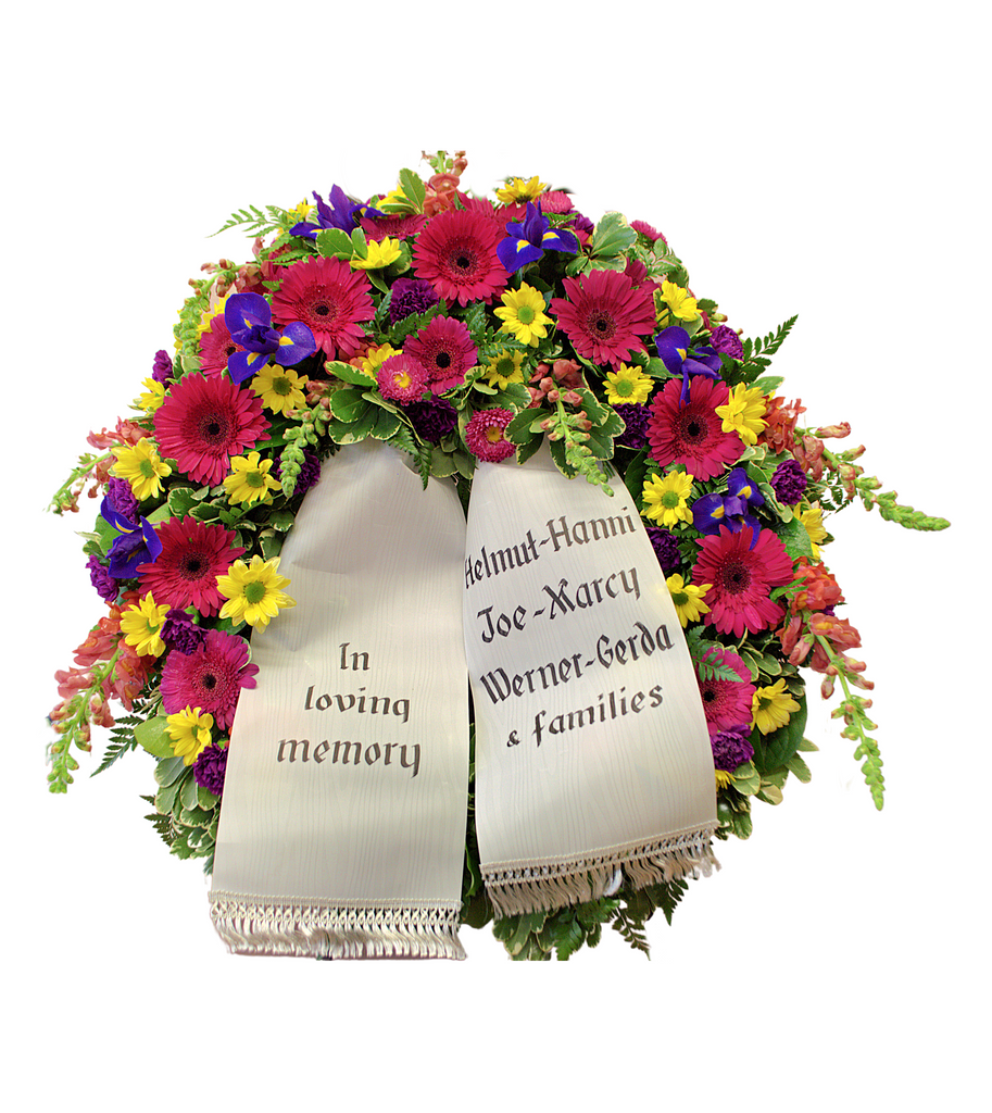 057 Funeral Wreath Vivid Legacy